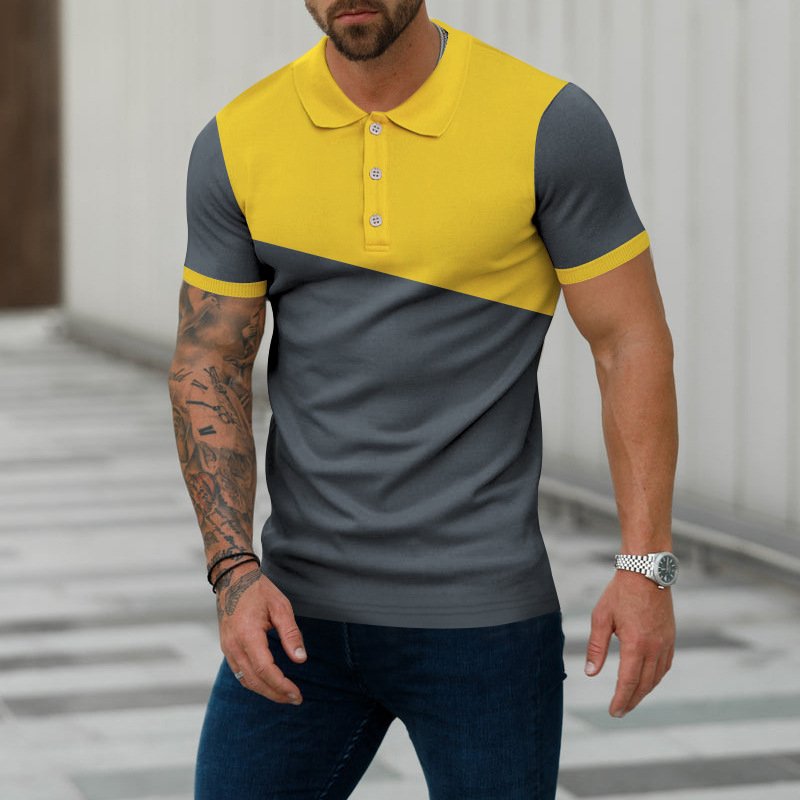 Wholesale Custom Lapel Men's T Shirt Comfortable Quick Drying Large Size Polo Shirt