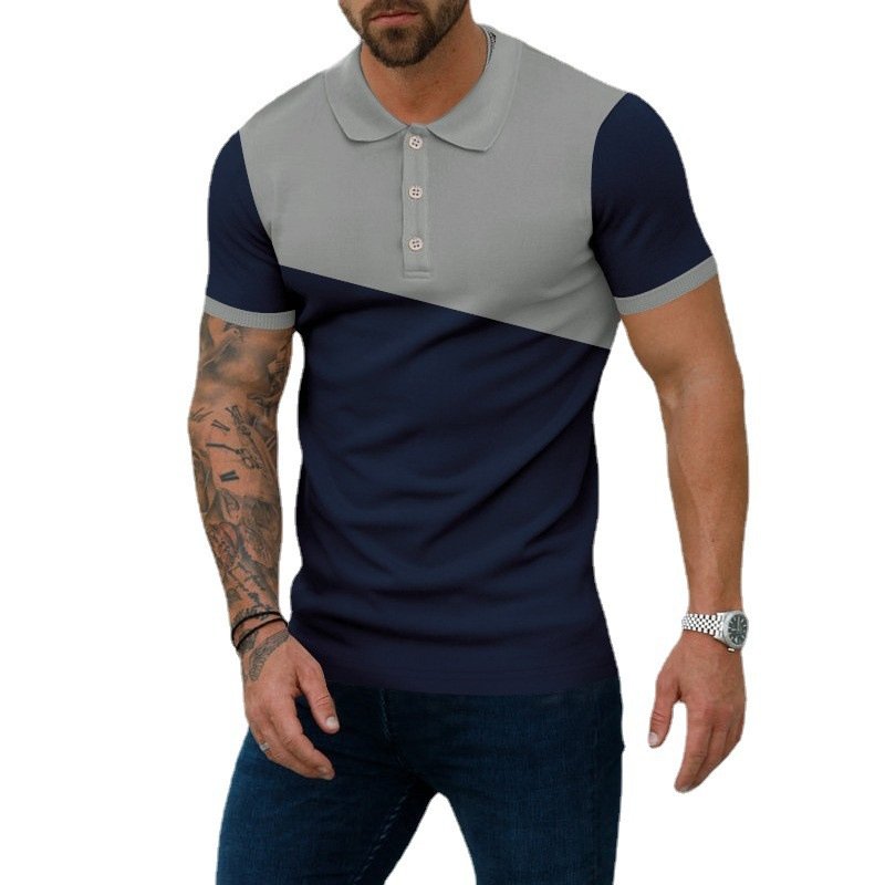 Wholesale Custom Lapel Men's T Shirt Comfortable Quick Drying Large Size Polo Shirt