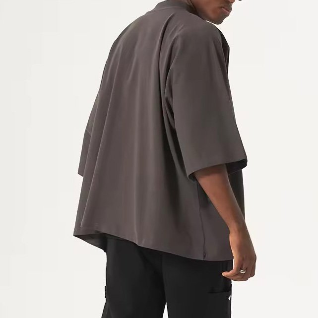 Clothing Manufacturers Custom Summer Street Wear Man Oversized T Shirt Plain Blank Drop Shoulder Half Sleeves Men's T-shirts