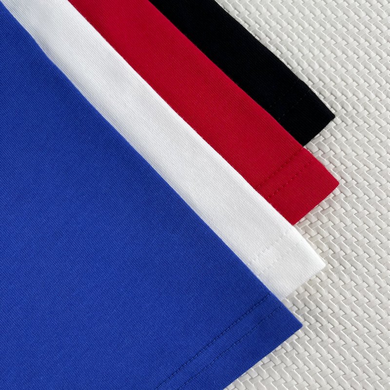 High Quality Custom 100% Cotton T-Shirts Round Neck Multicolor Blank Tops Casual Essentials Basic Plain Clothing Men's T-Shirts
