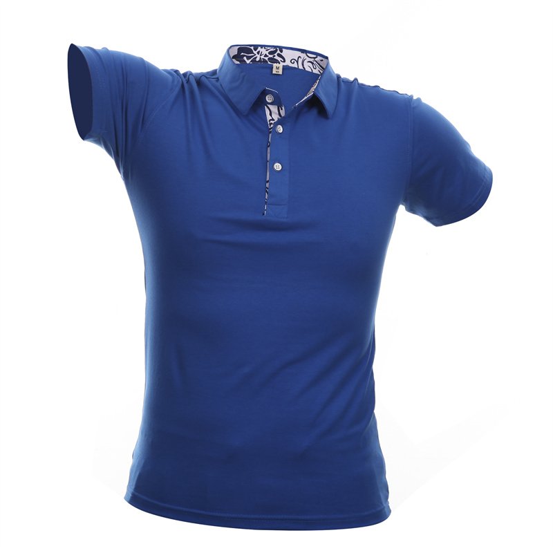 New Men's polo shirt men's cotton short-sleeved shirt brand sportswear lapel men's custom printed polo shirt