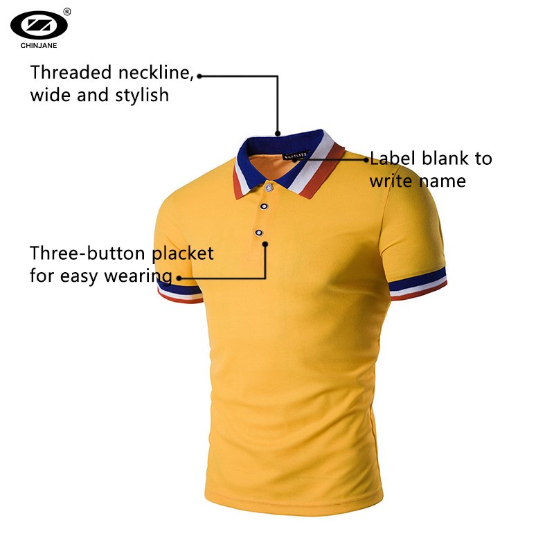 Wholesale Custom Logo Summer Casual Lapel Plus Size T-shirt Plain Color Embroidered Men's Short Sleeve Polo Shirts