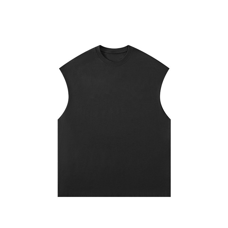 310g Cotton High-grade American High Street Athleisure Vest men's Sleeveless t-shirt