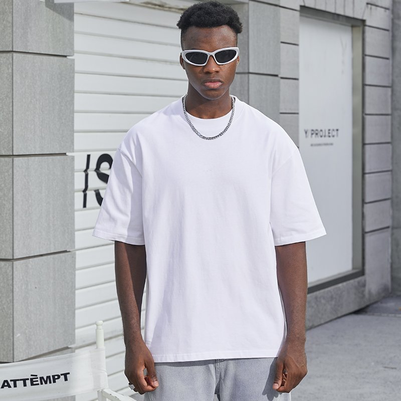 high quality 100% cotton mens tshirt blank boxy oversized t-shirt pop logo graphic custom t shirt for men