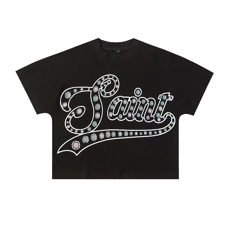Factory wholesale Streetwear Dtg Print Y2k Oversized Vintage Boxy Cropped T-Shirts 280GSM 100%Cotton Graphic Tshirt For Men