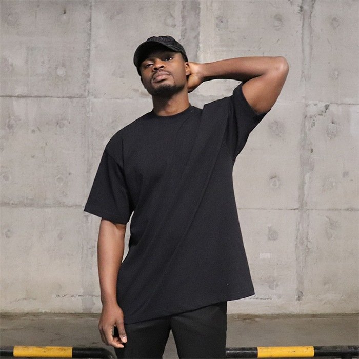 high quality 210 gsm drop shoulder heavyweight t-shirt blank heavy cotton custom streetwear oversized t shirt man