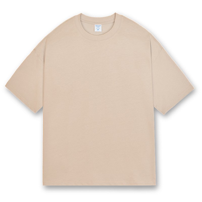 Summer men custom embroidery logo plain 240 gsm tshirt 100% cotton short sleeve round neck men's t-shirt