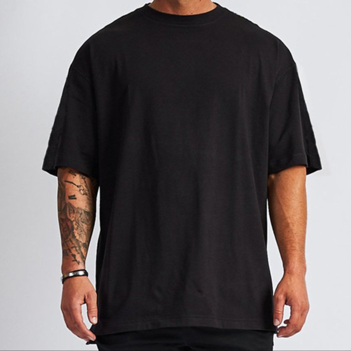 new design luxury quality cotton loose fit little drop brand blank oversized men t shirt