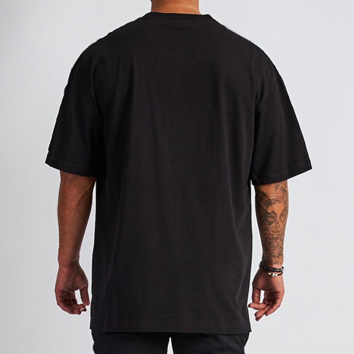 new design luxury quality cotton loose fit little drop brand blank oversized men t shirt