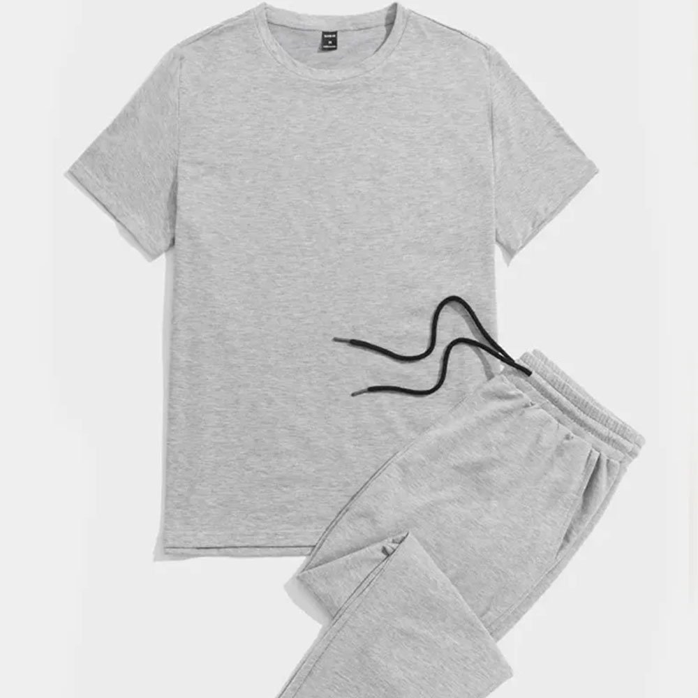 Summer Short Sleeve Shirts Long Pants Set Men Tracksuit Set Summer Custom Men's Quick Dry T-shirt Tight Training Sports Clothe