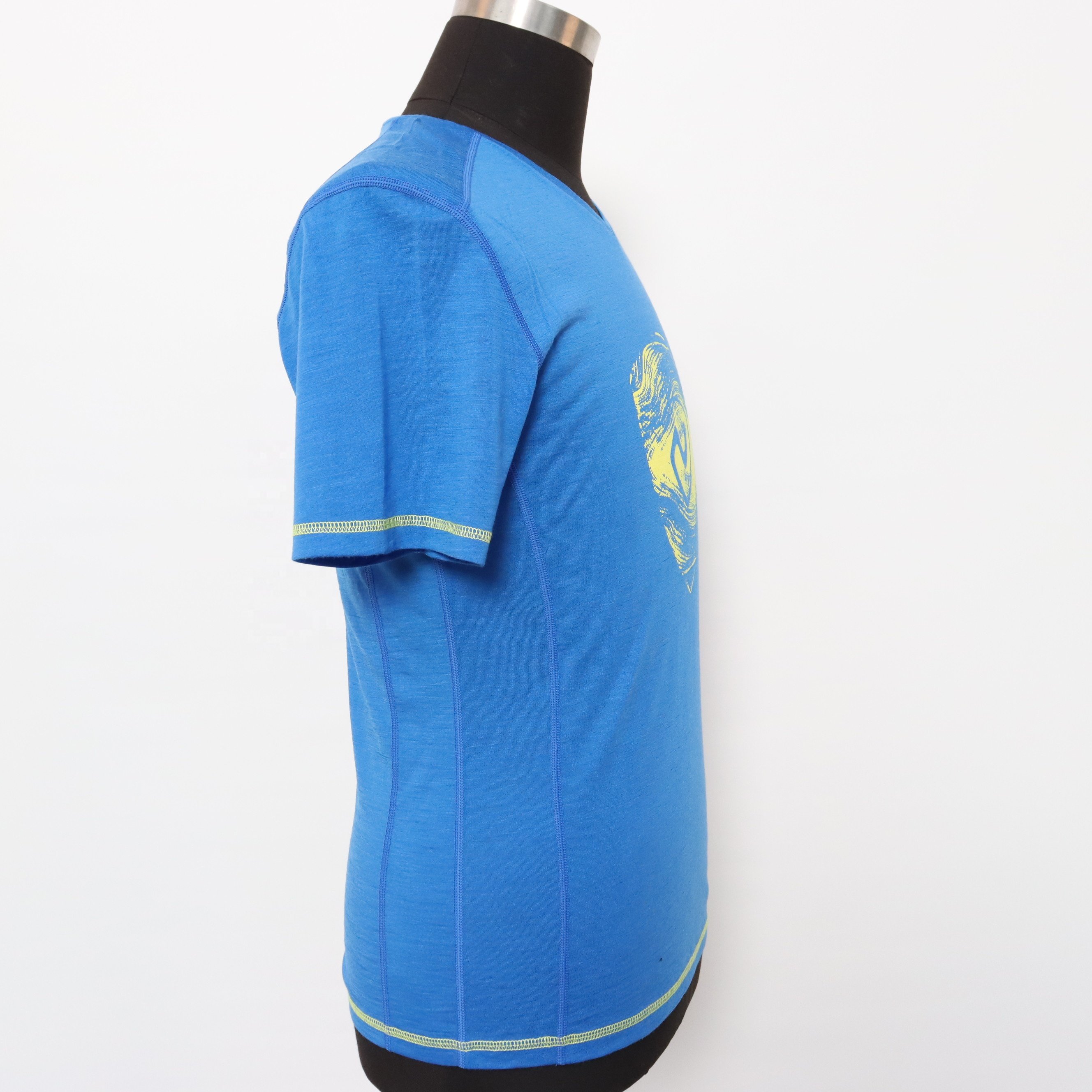 hot sale summer v-neck sports gym fitness high quality plus size men's t-shirts