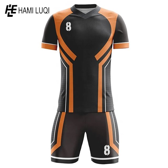 High Quality custom design youth football jersey set t shirts uniform team soccer jersey men retro club soccer wears