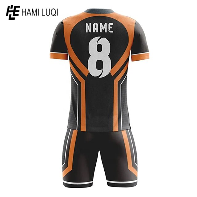 High Quality custom design youth football jersey set t shirts uniform team soccer jersey men retro club soccer wears