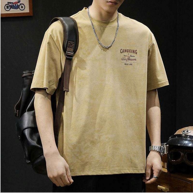 Wholesale High Quality Men's Plain T Shirts White Tee Shirt Custom Sublimation Mens Tshirts Blanks Oversized T-shirts For Summer