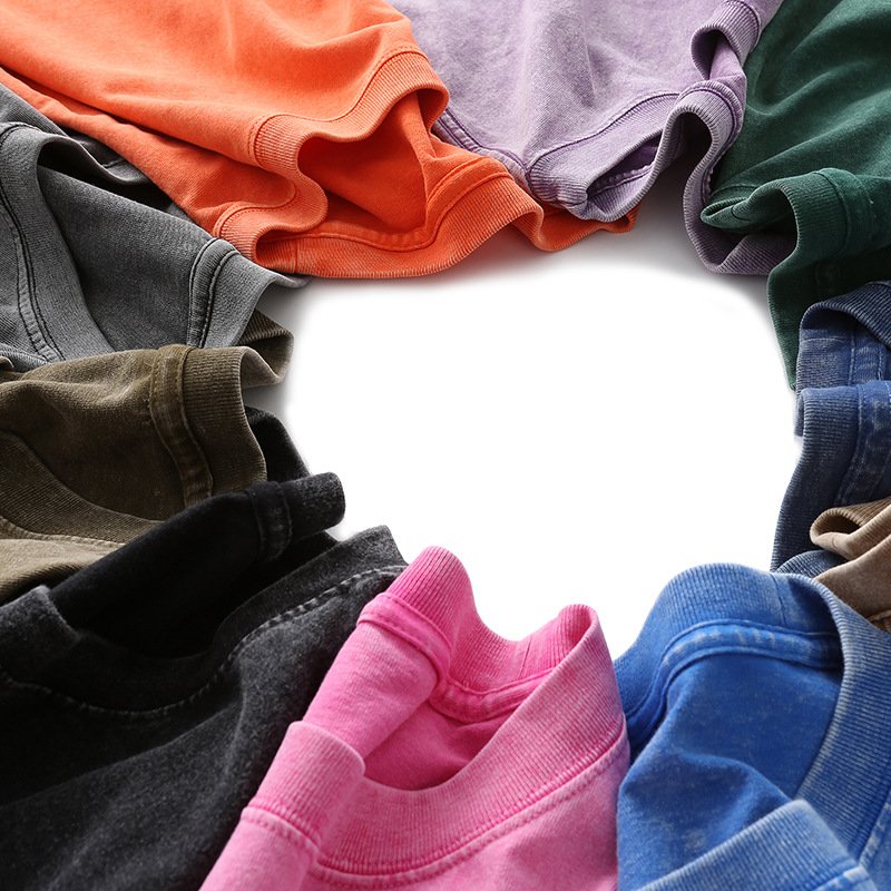 2023 High Quality Custom Plain Cotton Men's T Shirt Vintage Washed Drop-Shoulder Unisex Custom Oversized Tshirt For Men