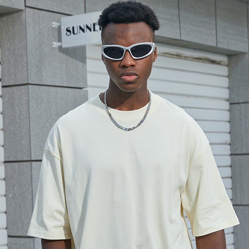 Plain Blank Vintage Drop Shoulder T-Shirts 100% Cotton Heavyweight T Shirts Custom Logo Mens Oversized Plus Size Tshirts
