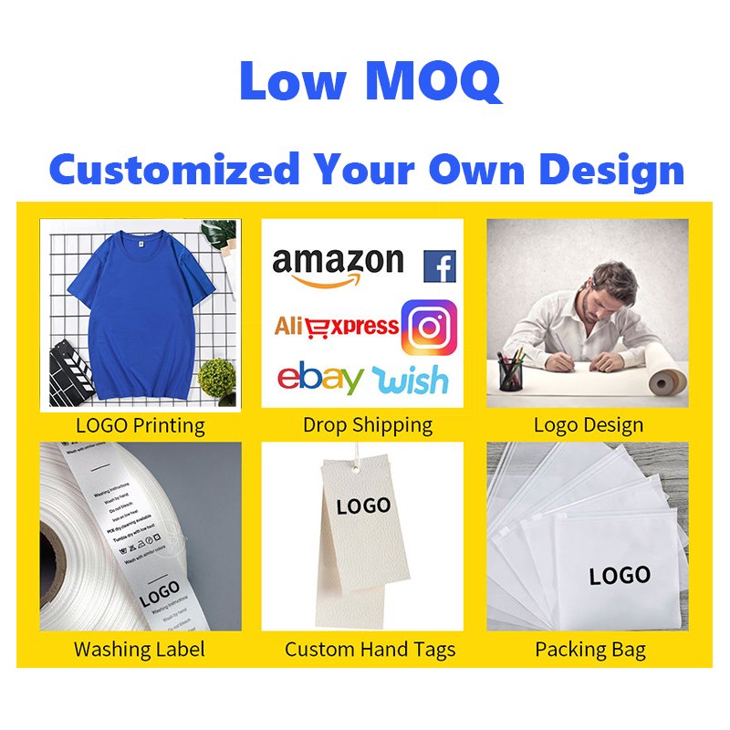 Custom Print Logo Solid T-shirts Men's O-neck Short Sleeve Plain T-shirts For Men