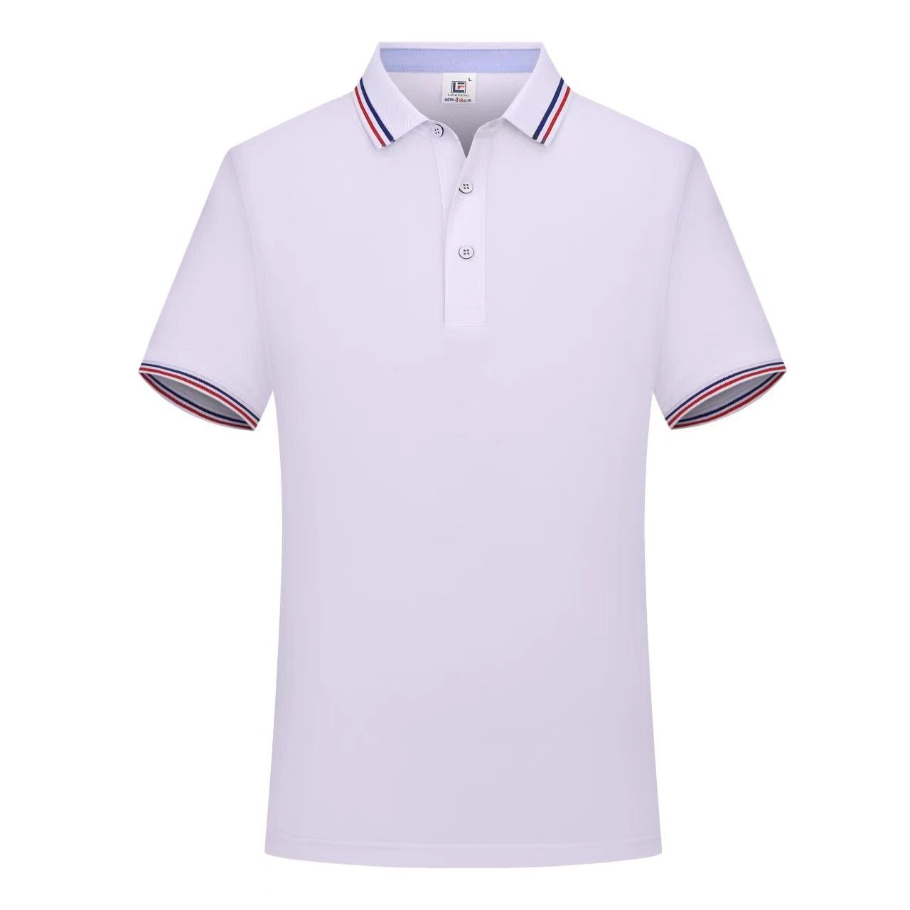 Hang Yun business men's pure color lapel short sleeve polo shirt advertising shirt casual clothing