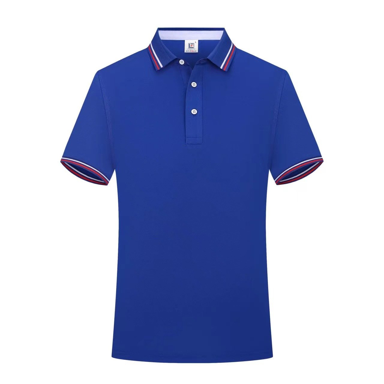 Hang Yun business men's pure color lapel short sleeve polo shirt advertising shirt casual clothing