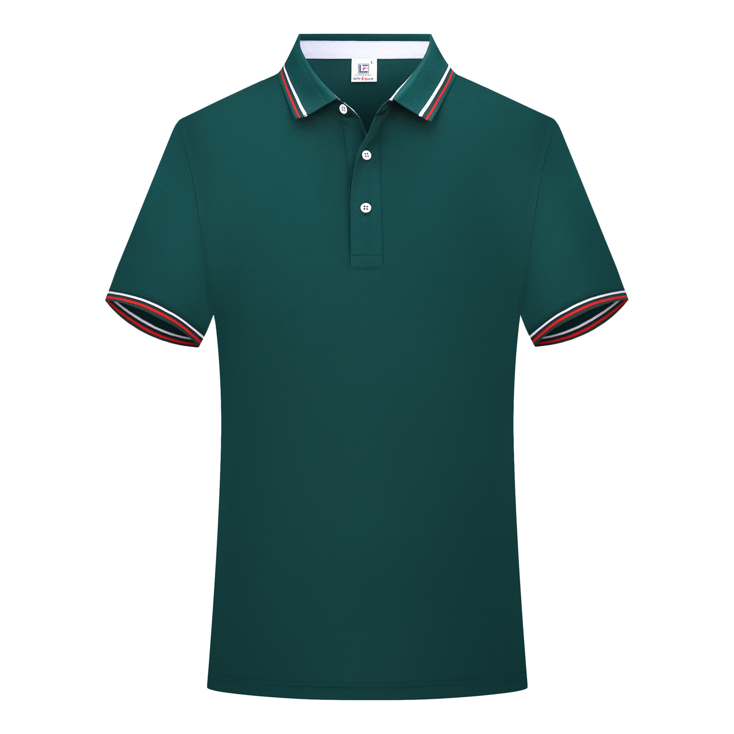 Hang Yun business men's pure color lapel short sleeve polo shirt advertising shirt casual clothing