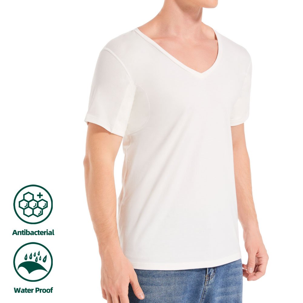 Wholesale 100% cotton high quality custom logo plain plus size sweat proof t shirt oversized men's t-shirts