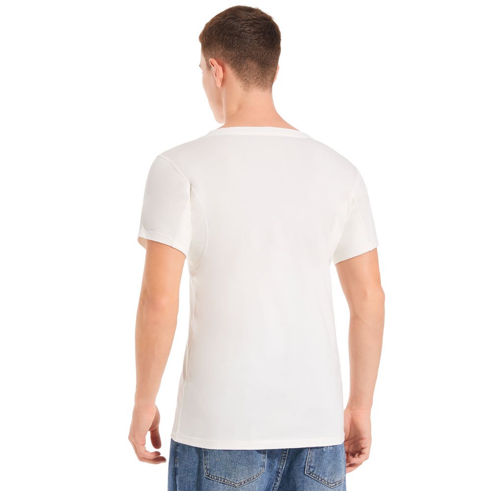 Wholesale 100% cotton high quality custom logo plain plus size sweat proof t shirt oversized men's t-shirts