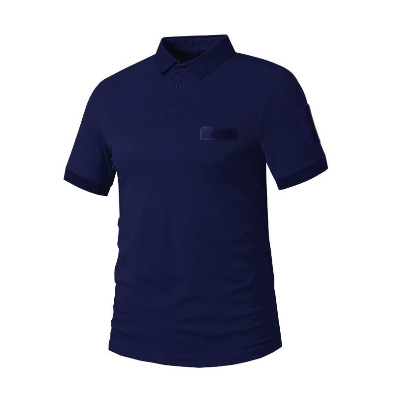 Stock Men's cotton Pique fabric polo shirt Safari Short Sleeve Tactical T-Shirt for Hiking Hunting Camping Combat