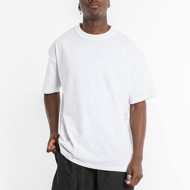 Wholesale Heavyweight Cotton Custom Print Cheap Plus Size Men's T-Shirts