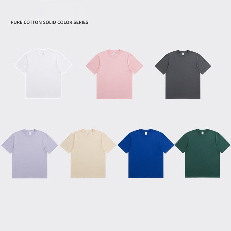 High Quality 100% Cotton Blank Men's T-shirts Heavyweight Oversized Tshirt Printing Custom T Shirts