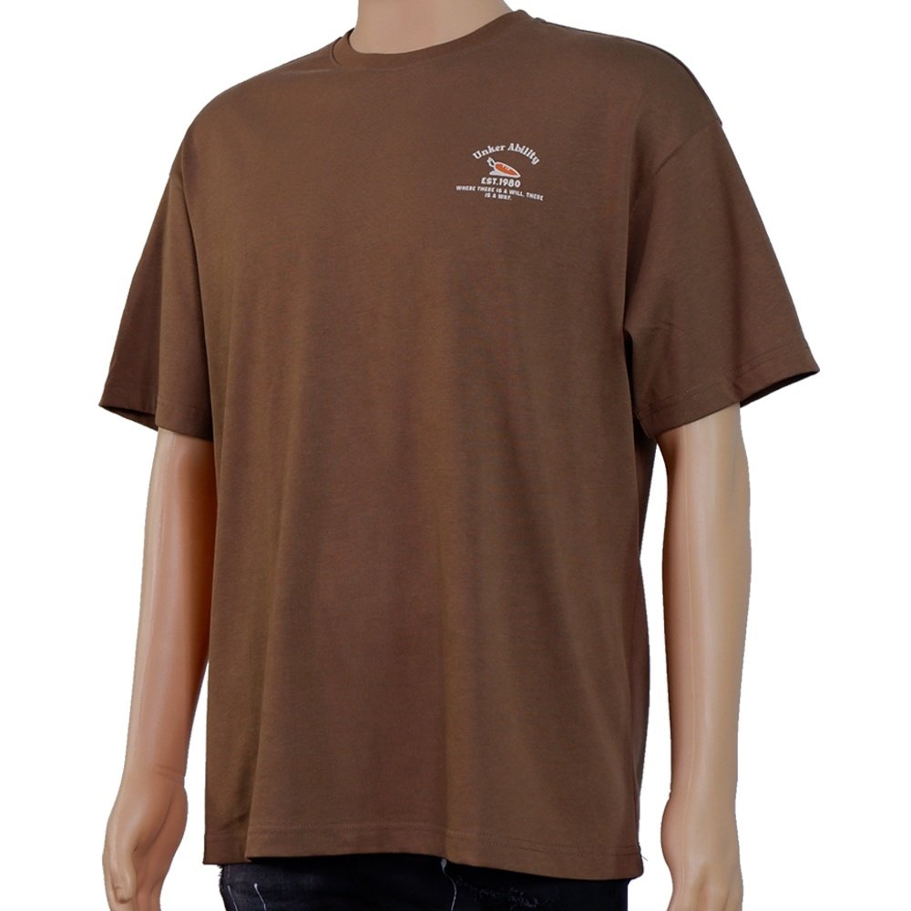 Custom 250 gsm heavy 100% cotton moisture absorption loose round neck cartoon print fashion casual style men's T-shirt