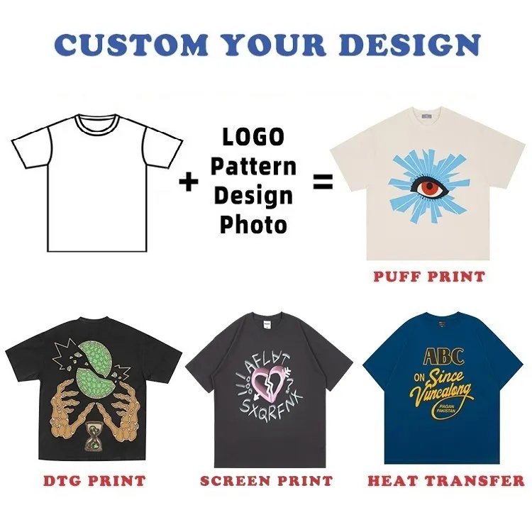 High-quality Wholesale Customized Logo Blank Heavyweight Cotton Drop Shoulder Men's Unisex Oversized T Shirt Men's T Shirt