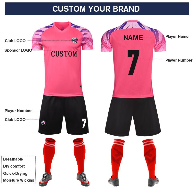 Costume Soccer Jerseys Full Team Set For Kids T Shirt Sport Football Cheap Team Football Kit Designer Men'S T-Shirts Soccer