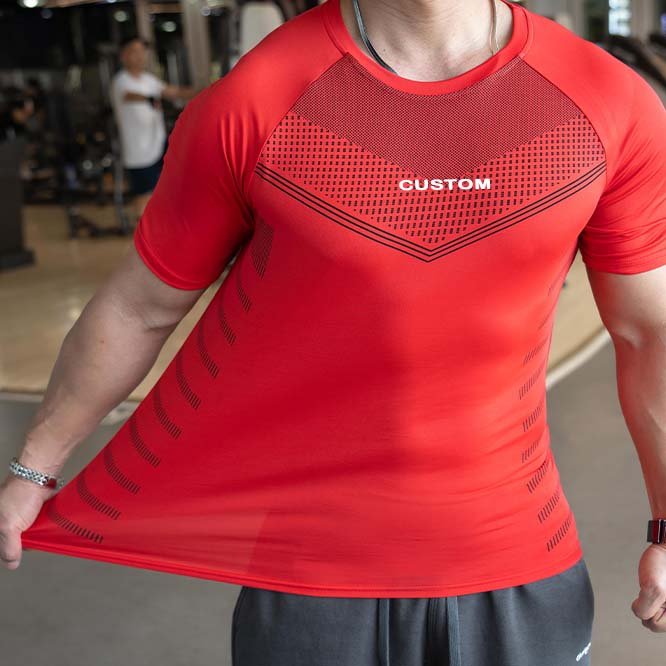 Men Dry Gym Fit Running Workout Manufacturers Custom Sport Wear Clothes T Shirt Casual Compression Men'S T-Shirts