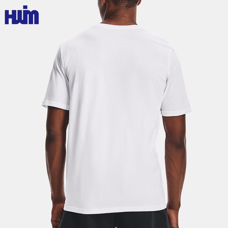 Wholesale Blank Plain Men's T Shirt 100% Cotton Quick Dry Fit Top Custom Logo Unisex Sublimation Gym Sports O Neck Tee For Men