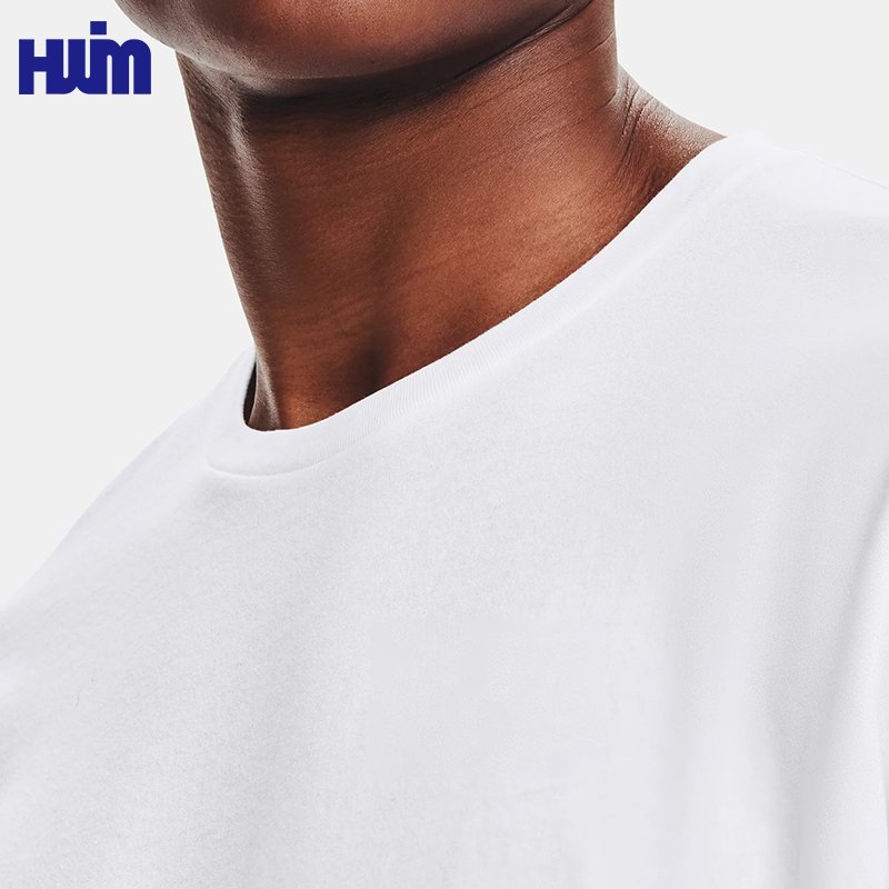Wholesale Blank Plain Men's T Shirt 100% Cotton Quick Dry Fit Top Custom Logo Unisex Sublimation Gym Sports O Neck Tee For Men