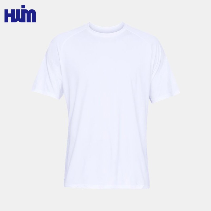 Wholesale Blank Plain Men's T Shirt 100% Cotton Quick Dry Fit Top Custom Logo Unisex Sublimation Gym Sports O Neck Tee For Men