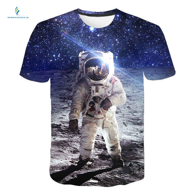 Stylish 100% High Quality Export Oriented 3D Digital Printed O-Neck Short Sleeve Men's T Shirt From Bangladesh