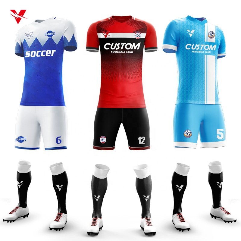 high quality men's football uniform soccer shirts Breathable uniformes de futbol Quick Dry cheap Blank soccer jerseys F548