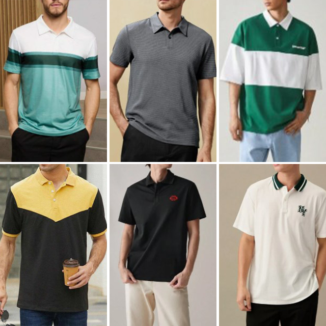 Wholesale of high-quality men's golf polo shirts sports men's casual polo t-shirts mixed and randomly shipped stock