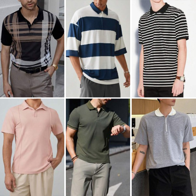 Wholesale of high-quality men's golf polo shirts sports men's casual polo t-shirts mixed and randomly shipped stock