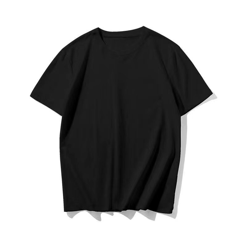 Wholesale Custom Your Brand Logo 100% Cotton Blank Men T Shirt Plain Casual Men's T-shirts
