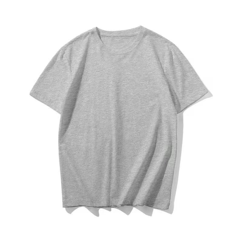 Wholesale Custom Your Brand Logo 100% Cotton Blank Men T Shirt Plain Casual Men's T-shirts