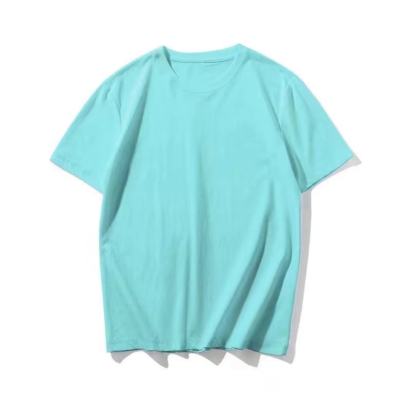 Wholesale Custom Your Brand Logo 100% Cotton Blank Men T Shirt Plain Casual Men's T-shirts