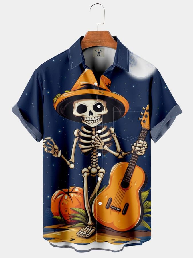 New Trendy Men's Vintage Short Sleeve 3D Printed Casual Summer Beach Vacation Hawaiian Shirt 2024