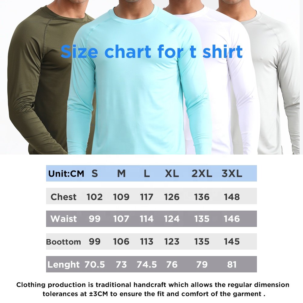 Wholesale MOQ 1 Pcs High Quality Men's UPF50+ Quick Dry Casual Sport Tshirt Custom Logo Dry Fit Long Sleeve T Shirt