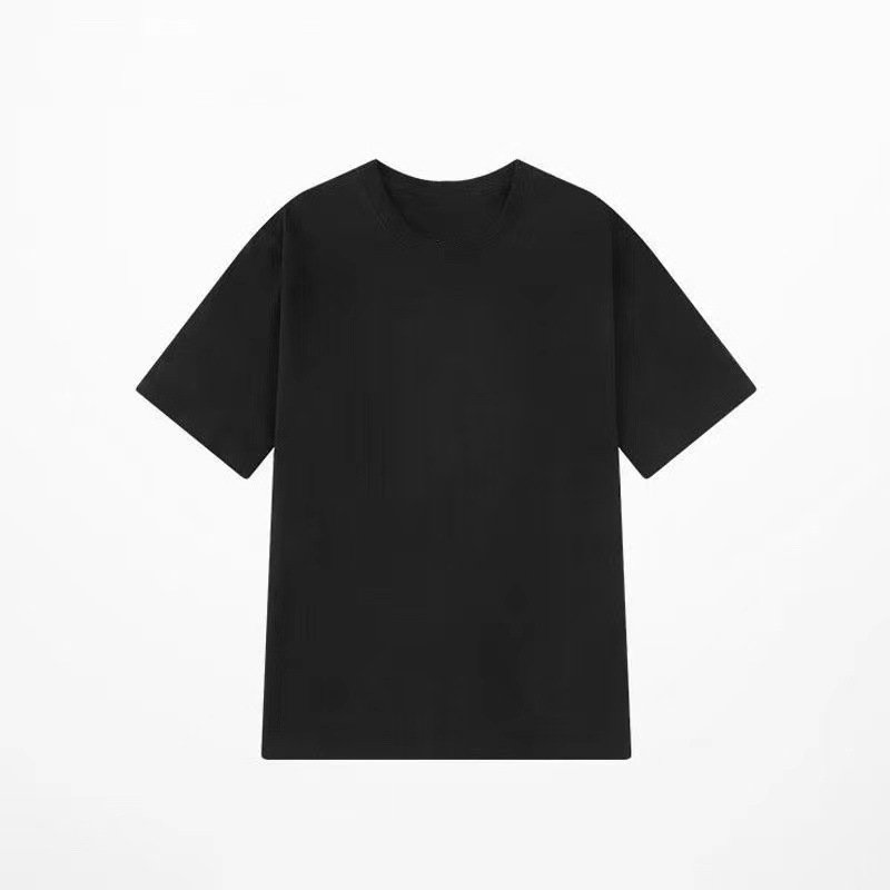 Designer high-end classic men's T-shirt casual solid color short-sleeved men's shirt wholesale