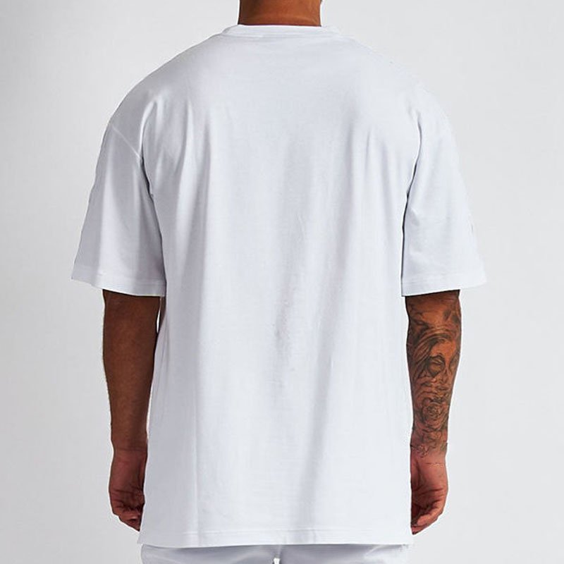 heavy duty high quality cotton street wear t-shirt oversized drop shoulder t-shirt custom printed men's t-shirt