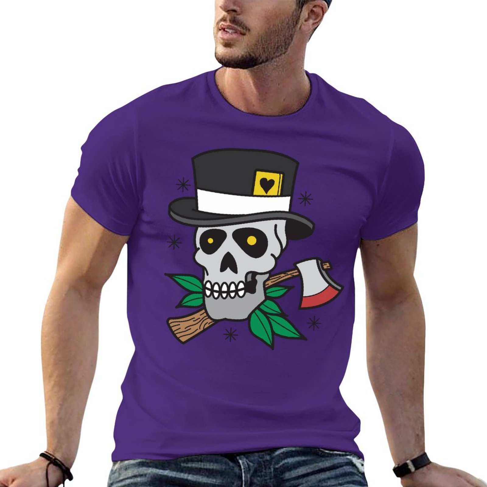 High Quality 100% Cotton Blank Men's T-Shirts Halloween Design Custom ARTWORK and LOGO Available