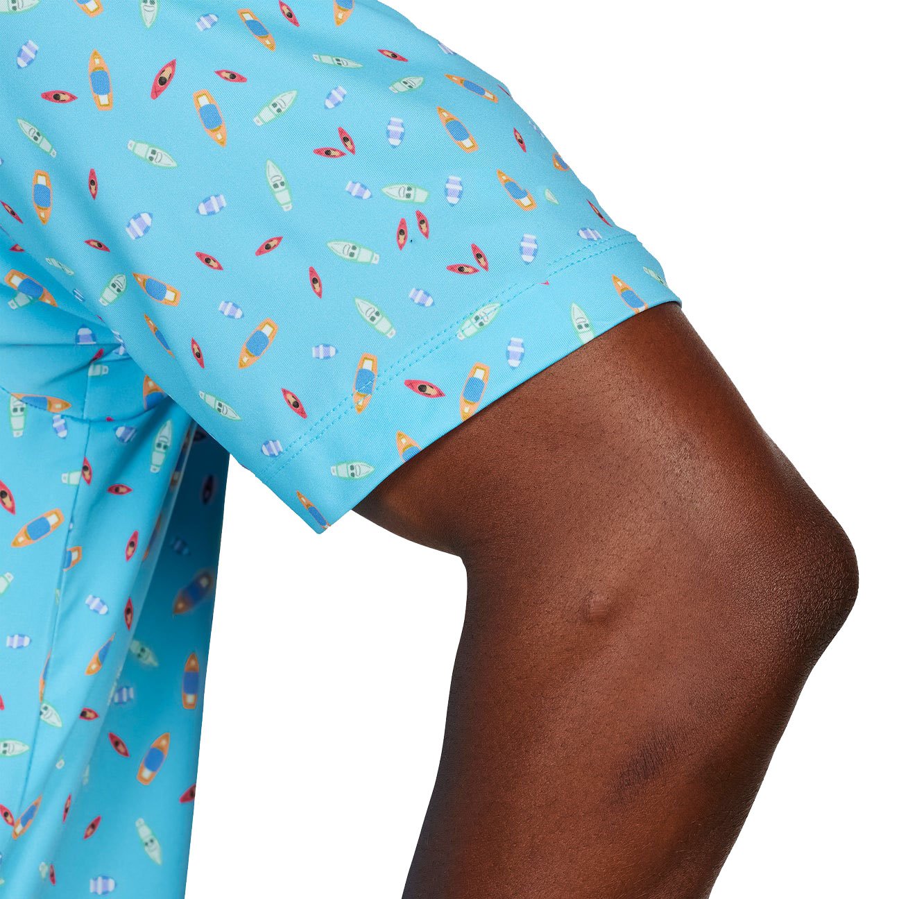 New Arrivals Custom Polyester and Spandex Men's Loose T Shirt Blue Printing Moisture Wicking US Polo Shirts For Men