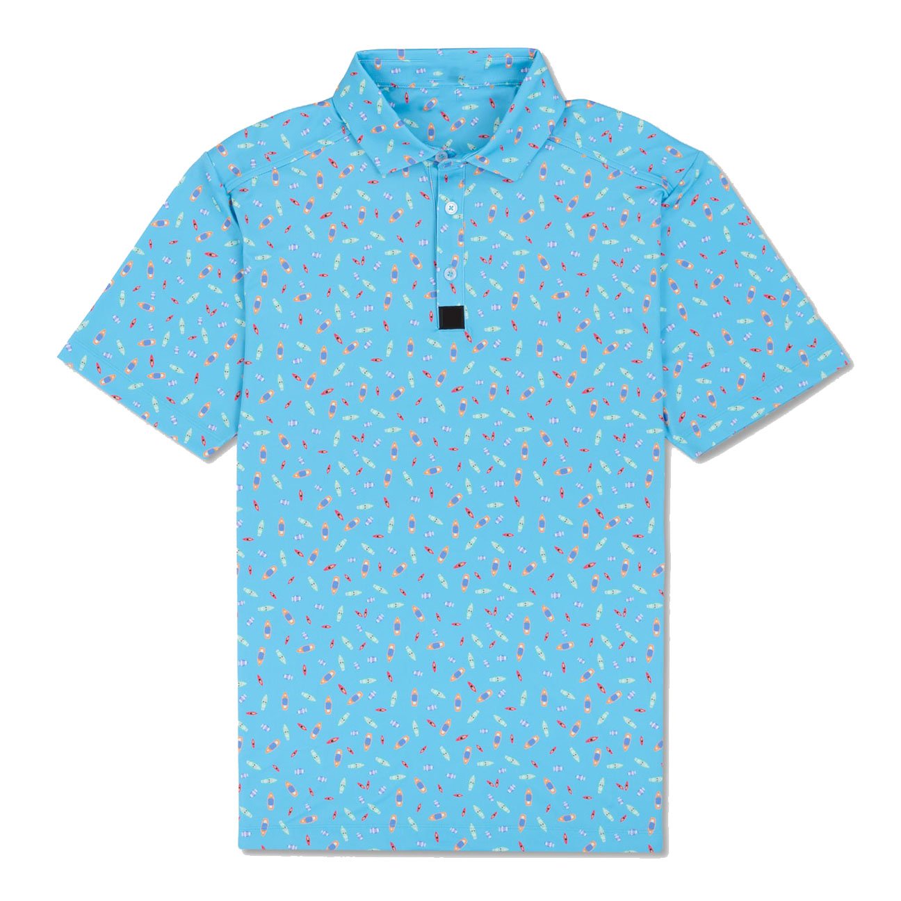 New Arrivals Custom Polyester and Spandex Men's Loose T Shirt Blue Printing Moisture Wicking US Polo Shirts For Men